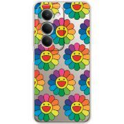 Прозорий чохол BoxFace Xiaomi Redmi 15 171 mm Hippie Flowers