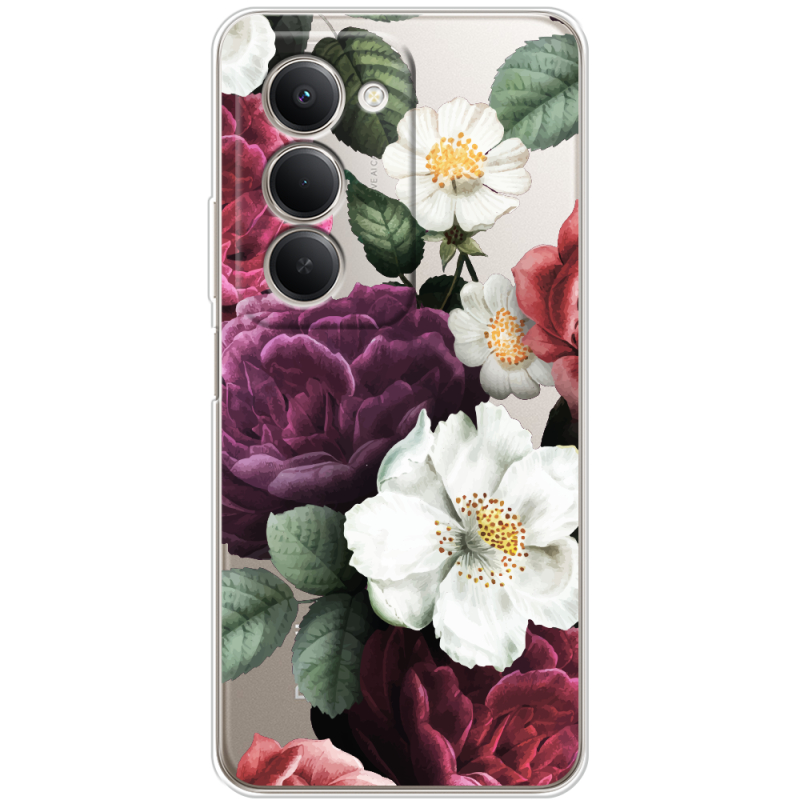 Прозорий чохол BoxFace Xiaomi Redmi 15 171 mm Floral Dark Dreams