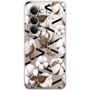 Прозорий чохол BoxFace Xiaomi Redmi 15 171 mm Cotton flowers