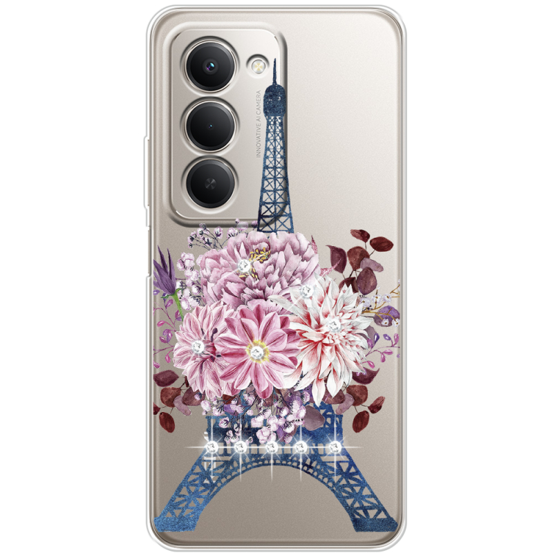 Чохол зі стразами Xiaomi Redmi 15 171 mm Eiffel Tower