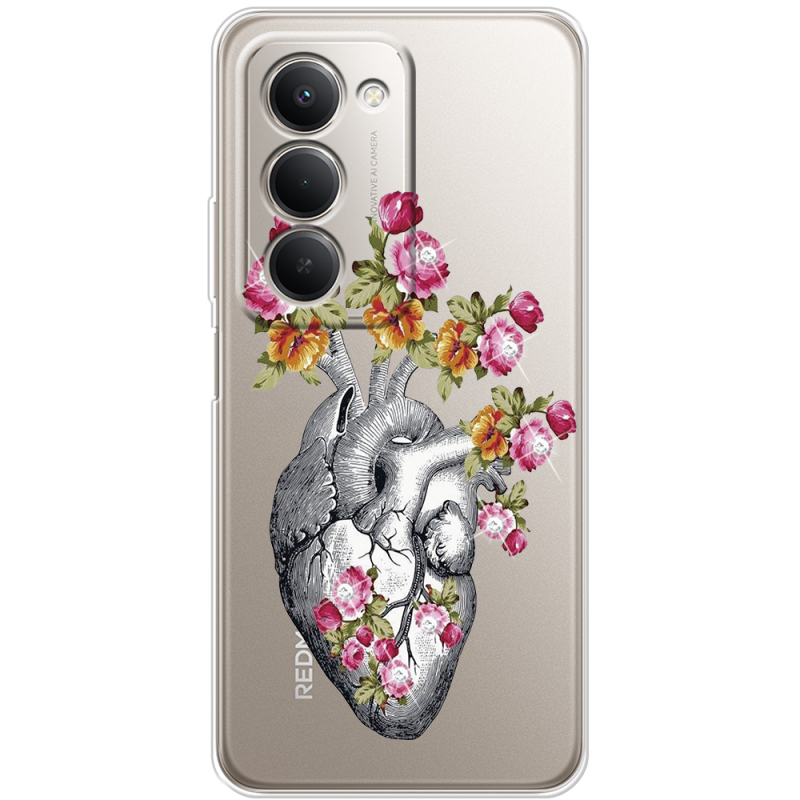 Чохол зі стразами Xiaomi Redmi 15 171 mm Heart