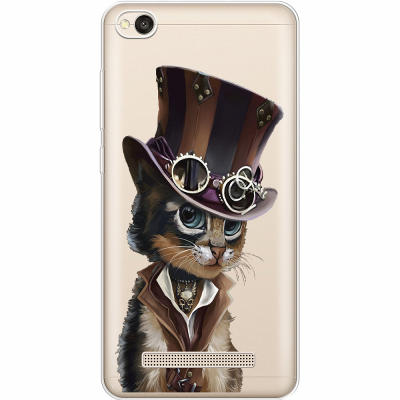 Прозрачный чехол Uprint Xiaomi Redmi 4A Steampunk Cat