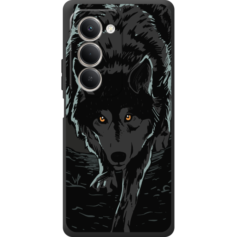 Чорний чохол BoxFace Xiaomi Redmi 15 171 mm Wolf