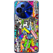 Чохол BoxFace TCL 50 Pro NxtPaper 5G Multicolored Inscriptions