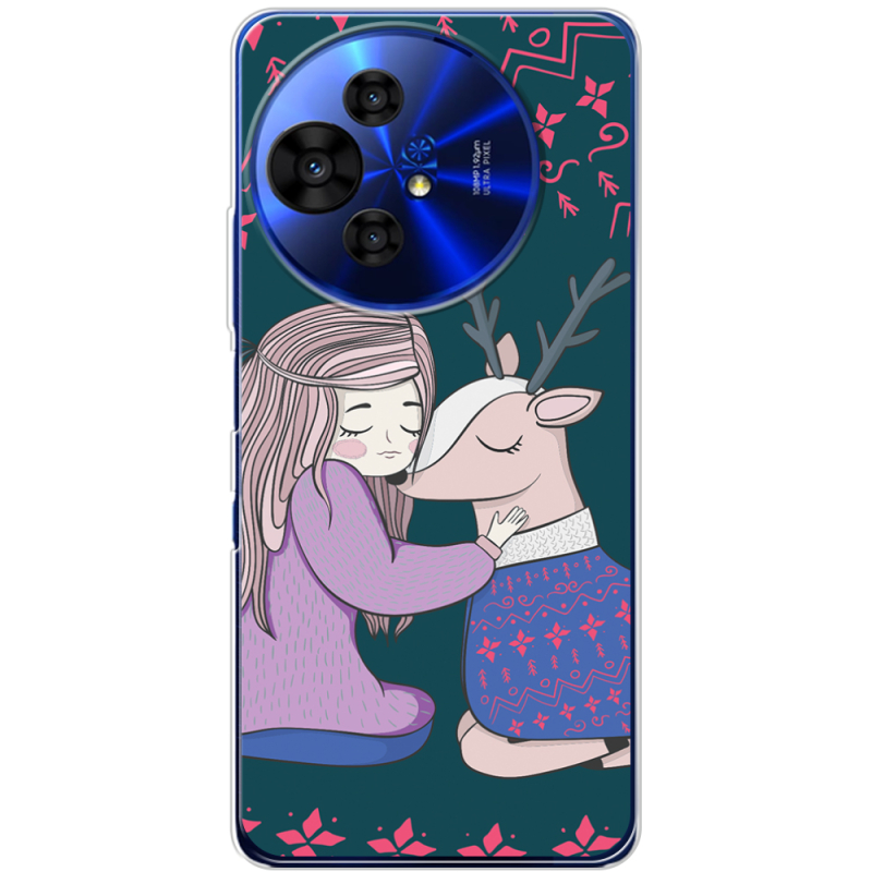 Чохол BoxFace TCL 50 Pro NxtPaper 5G Girl and deer