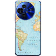 Чохол BoxFace TCL 50 Pro NxtPaper 5G Карта