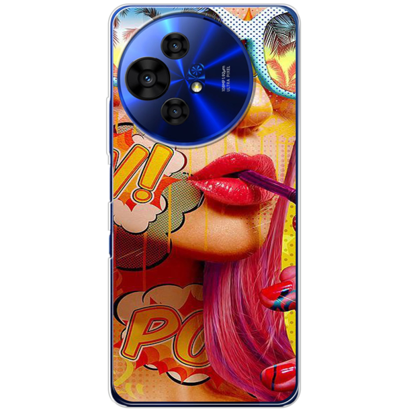 Чохол BoxFace TCL 50 Pro NxtPaper 5G Yellow Girl Pop Art