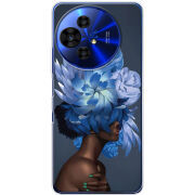 Чохол BoxFace TCL 50 Pro NxtPaper 5G Exquisite Blue Flowers