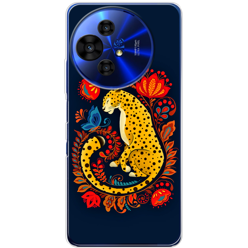 Чохол BoxFace TCL 50 Pro NxtPaper 5G Petrykivka Leopard
