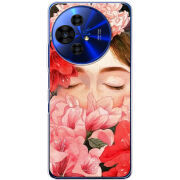 Чохол BoxFace TCL 50 Pro NxtPaper 5G Girl in Flowers