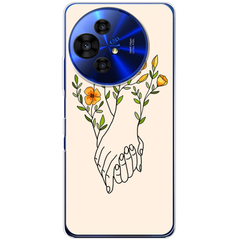 Чохол BoxFace TCL 50 Pro NxtPaper 5G Flower Hands