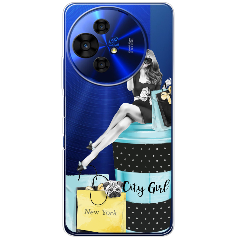 Прозорий чохол BoxFace TCL 50 Pro NxtPaper 5G City Girl