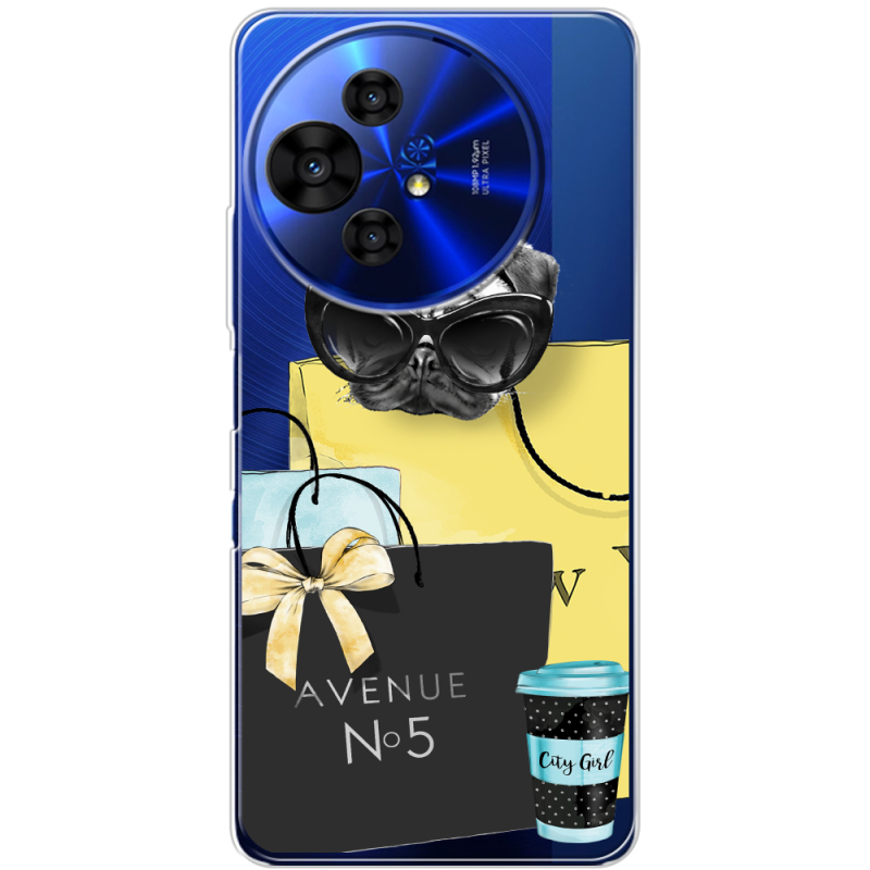 Прозорий чохол BoxFace TCL 50 Pro NxtPaper 5G Fashion Pug