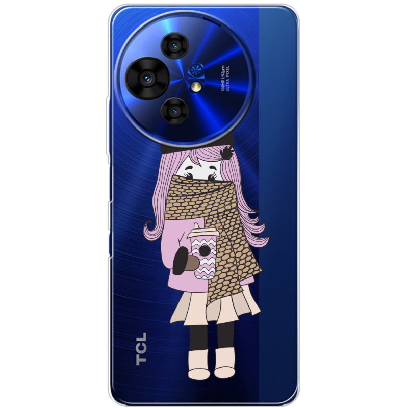 Прозорий чохол BoxFace TCL 50 Pro NxtPaper 5G Winter Morning Girl