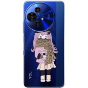 Прозорий чохол BoxFace TCL 50 Pro NxtPaper 5G Winter Morning Girl