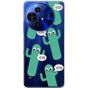 Прозорий чохол BoxFace TCL 50 Pro NxtPaper 5G с 3D-глазками HIYA