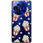 Прозорий чохол BoxFace TCL 50 Pro NxtPaper 5G с 3D-глазками Popcorn