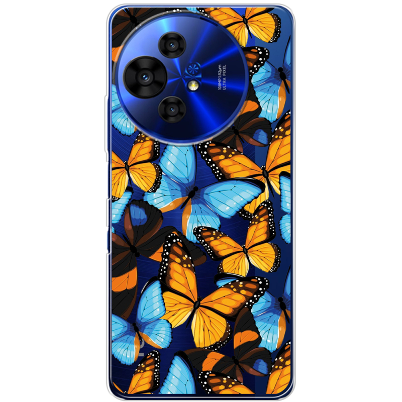 Прозорий чохол BoxFace TCL 50 Pro NxtPaper 5G Butterfly Morpho