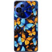Прозорий чохол BoxFace TCL 50 Pro NxtPaper 5G Butterfly Morpho