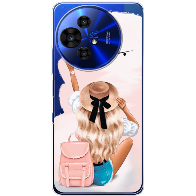 Прозорий чохол BoxFace TCL 50 Pro NxtPaper 5G Travel Girl