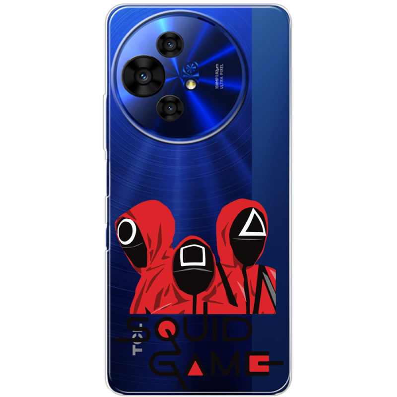 Прозорий чохол BoxFace TCL 50 Pro NxtPaper 5G siquid game люди в красном