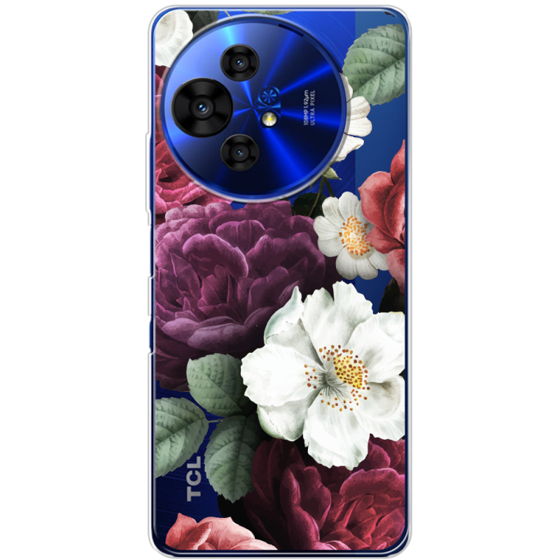 Прозорий чохол BoxFace TCL 50 Pro NxtPaper 5G Floral Dark Dreams