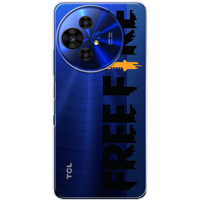 Прозорий чохол BoxFace TCL 50 Pro NxtPaper 5G Free Fire Black Logo