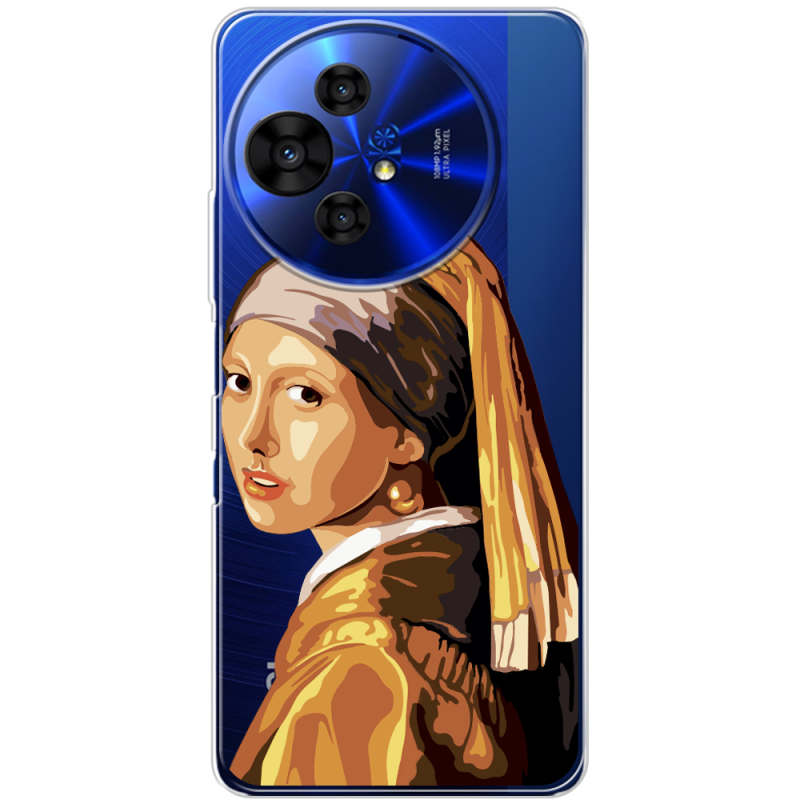 Прозорий чохол BoxFace TCL 50 Pro NxtPaper 5G Девушка с жемчужной серёжкой
