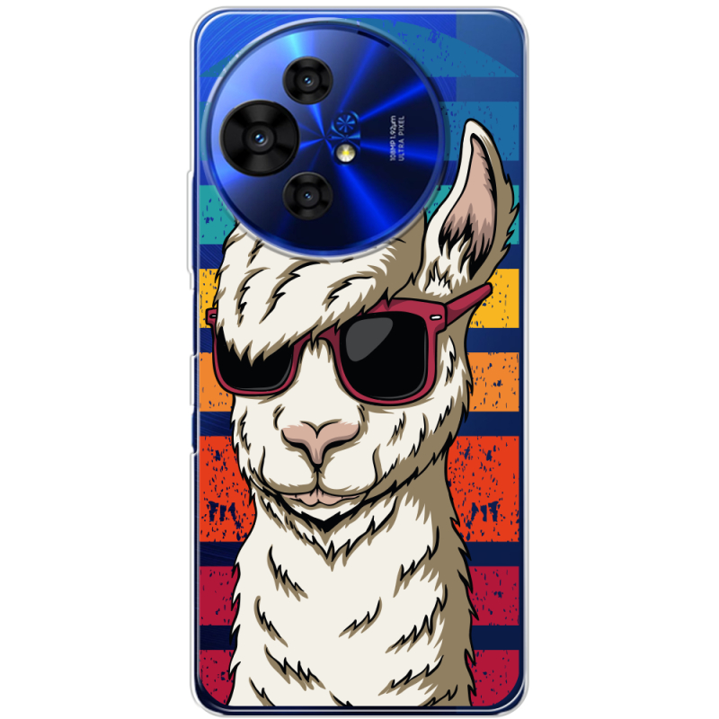 Прозорий чохол BoxFace TCL 50 Pro NxtPaper 5G Стильна Лама