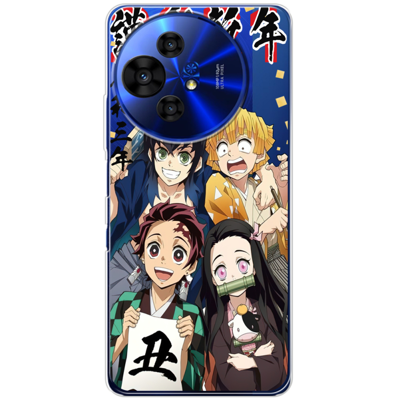 Прозорий чохол BoxFace TCL 50 Pro NxtPaper 5G Незуко та друзі