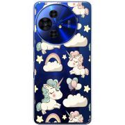 Прозорий чохол BoxFace TCL 50 Pro NxtPaper 5G Unicorns