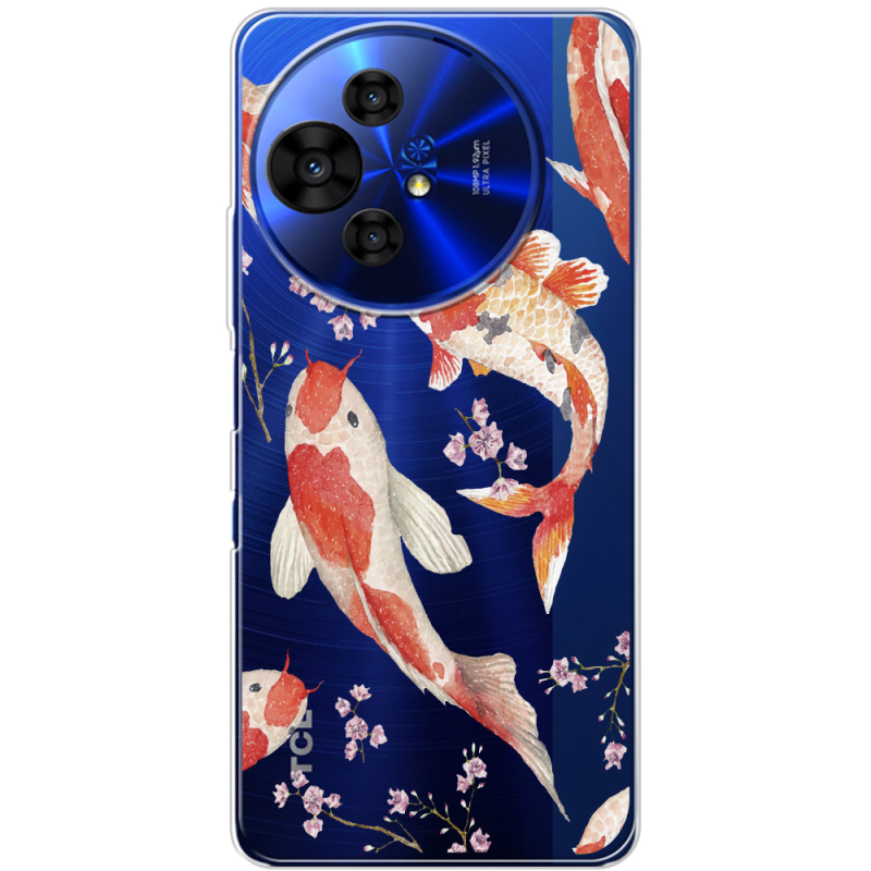 Прозорий чохол BoxFace TCL 50 Pro NxtPaper 5G Japanese Koi Fish
