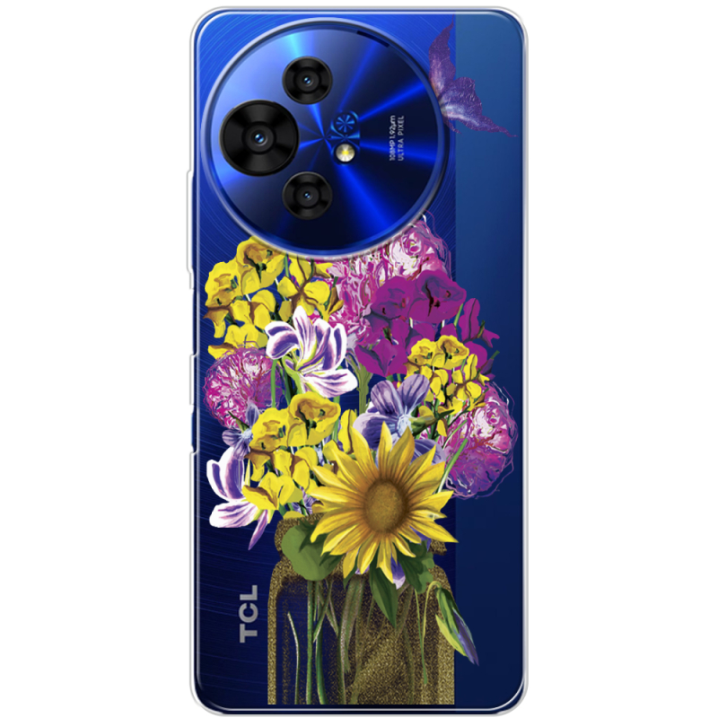 Прозорий чохол BoxFace TCL 50 Pro NxtPaper 5G My Bouquet