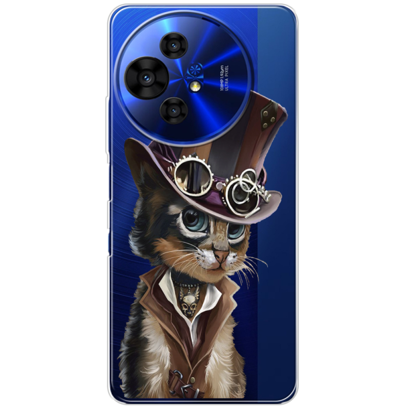 Прозорий чохол BoxFace TCL 50 Pro NxtPaper 5G Steampunk Cat