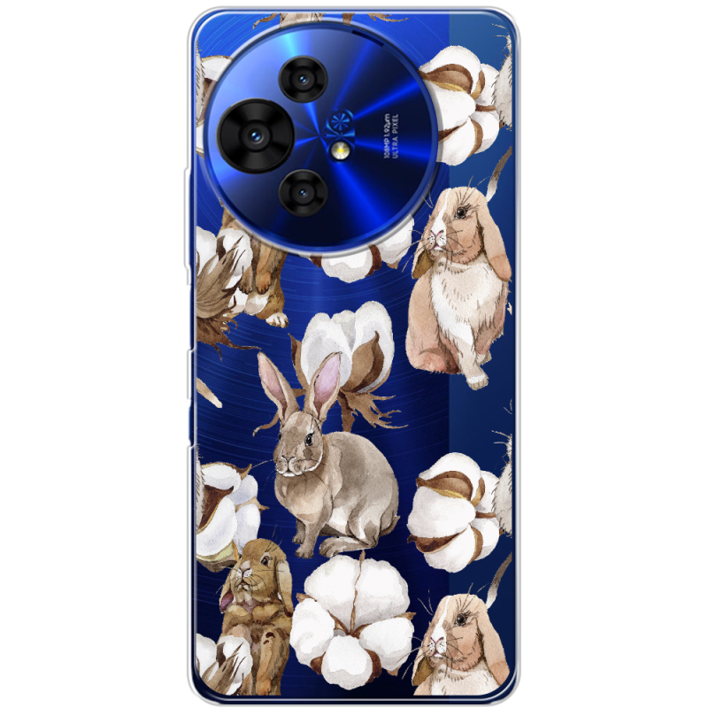 Прозорий чохол BoxFace TCL 50 Pro NxtPaper 5G Cotton and Rabbits