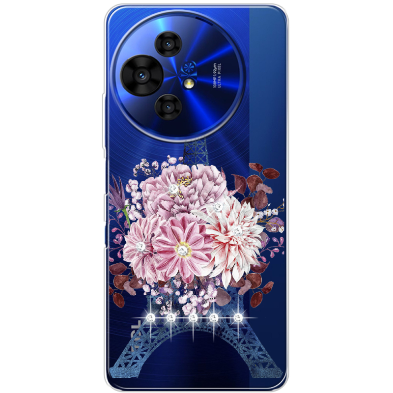 Чохол зі стразами TCL 50 Pro NxtPaper 5G Eiffel Tower
