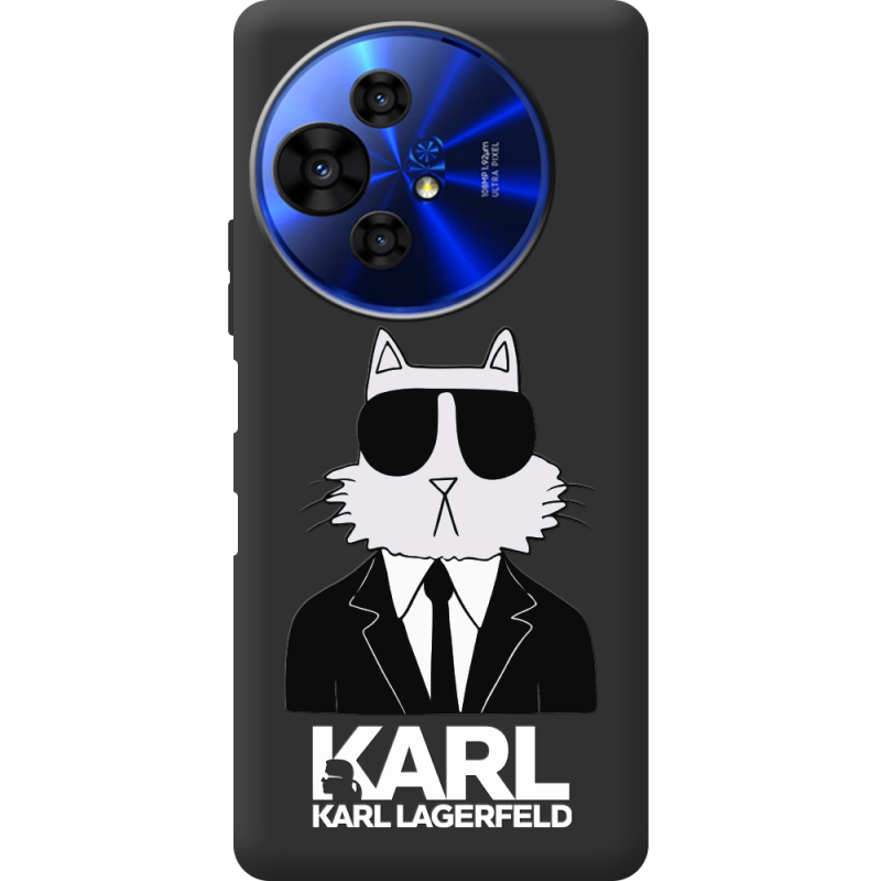 Чорний чохол BoxFace TCL 50 Pro NxtPaper 5G Cat in Black