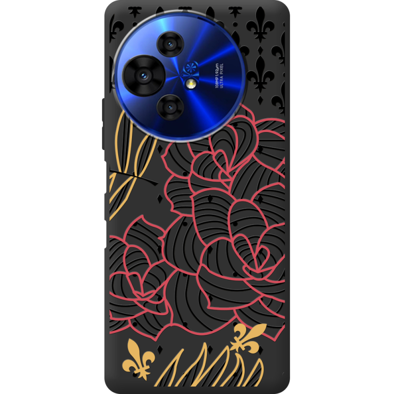 Чорний чохол BoxFace TCL 50 Pro NxtPaper 5G FranceFlowers