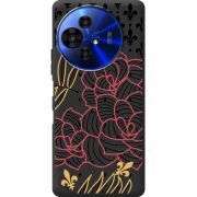 Чорний чохол BoxFace TCL 50 Pro NxtPaper 5G FranceFlowers