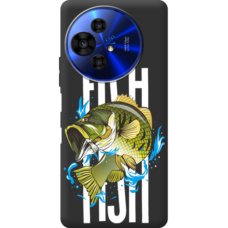 Чорний чохол BoxFace TCL 50 Pro NxtPaper 5G Fish