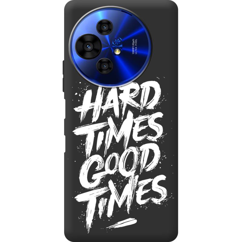 Чорний чохол BoxFace TCL 50 Pro NxtPaper 5G Hard Times Good Times