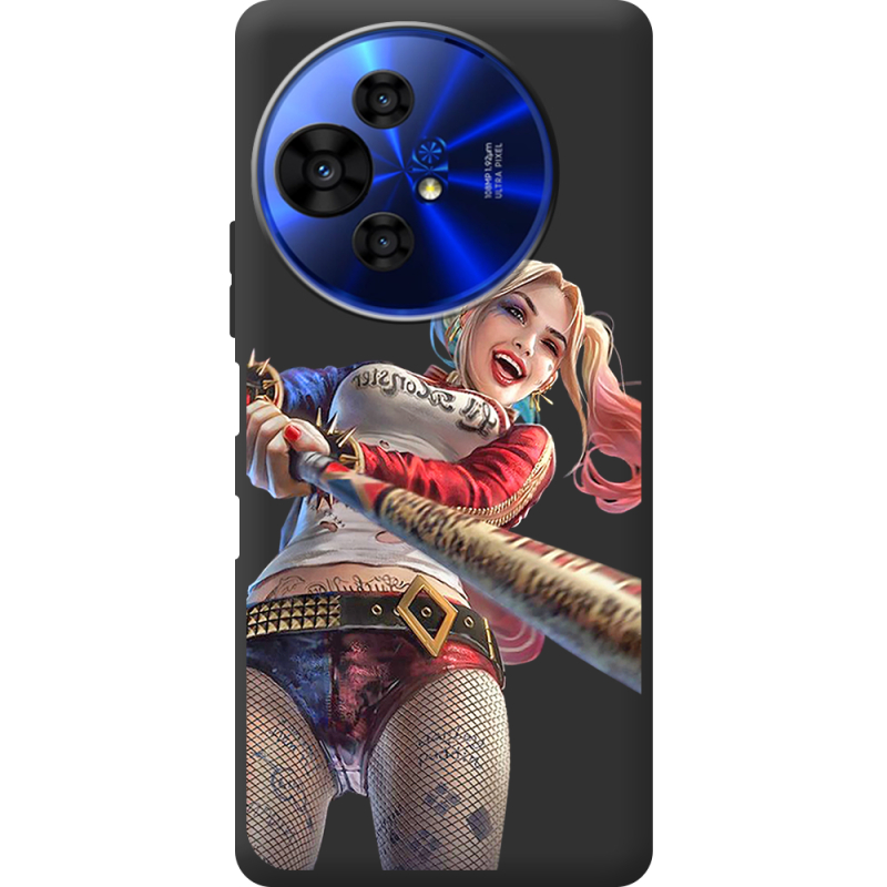 Чорний чохол BoxFace TCL 50 Pro NxtPaper 5G Happy Harley Quinn