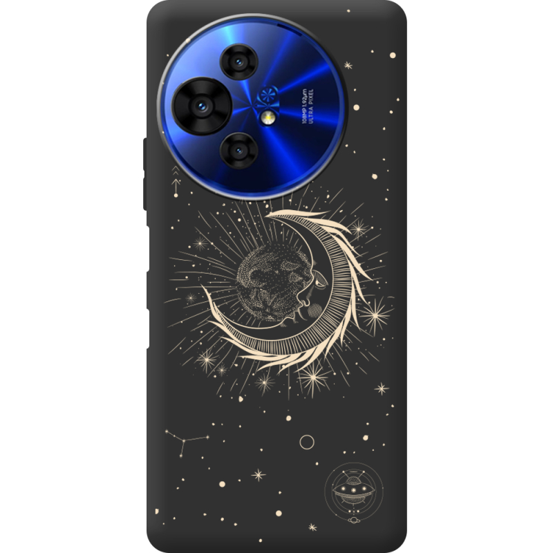 Чорний чохол BoxFace TCL 50 Pro NxtPaper 5G Moon