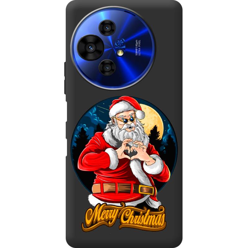 Чорний чохол BoxFace TCL 50 Pro NxtPaper 5G Cool Santa
