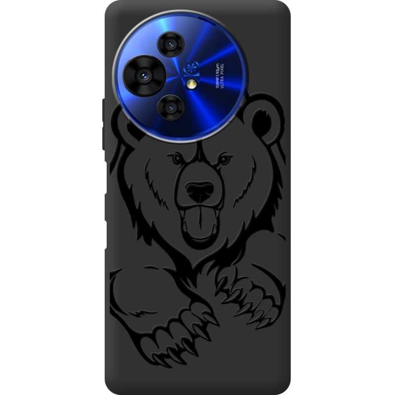 Чорний чохол BoxFace TCL 50 Pro NxtPaper 5G Grizzly Bear