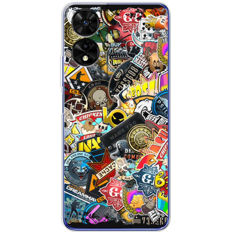 Чохол BoxFace TCL 505 CS:Go Stickerbombing
