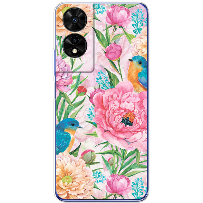 Чохол BoxFace TCL 505 Birds in Flowers