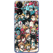 Чохол BoxFace TCL 505 Anime Stickers