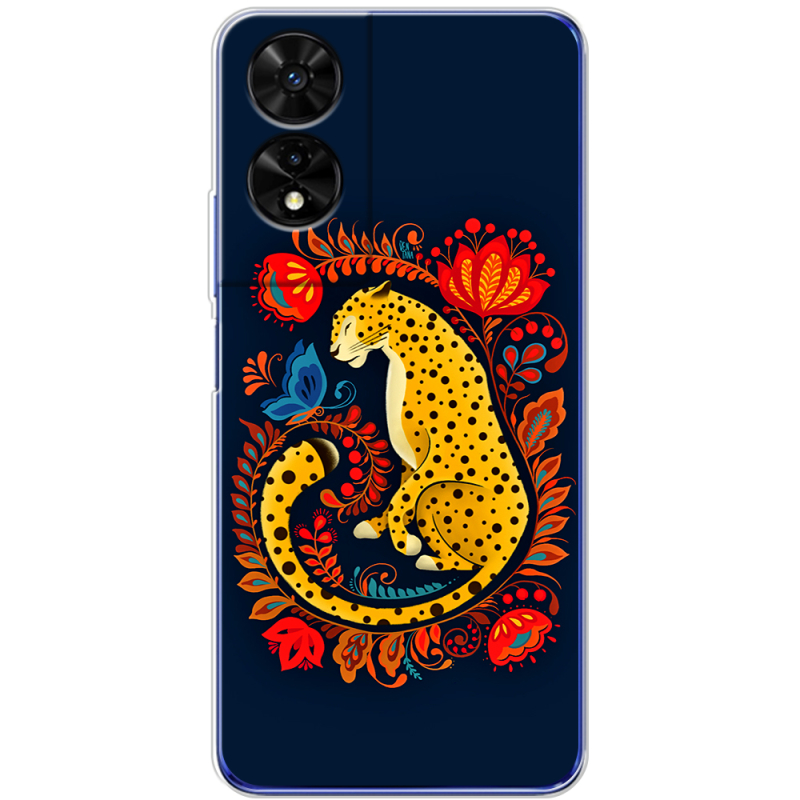 Чохол BoxFace TCL 505 Petrykivka Leopard