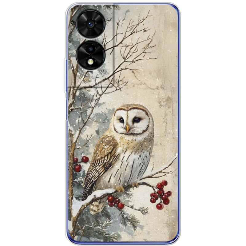 Чохол BoxFace TCL 505 Christmas Owl